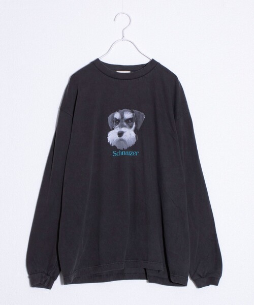 GLOSTER（グロスター）の「【GLOSTER/グロスター】DOG&CAT 犬猫プリント ピグメント プリントロンT 長袖Tシャツ（Tシャツ/カットソー・メンズ・ブラック系その他/ブラック系その他3/ブラック系その他5/その他/ブラック系その他2/ブラック系その他4/ブラック系その他6/ブラック系その他7・S/M/L）」の10枚目の写真