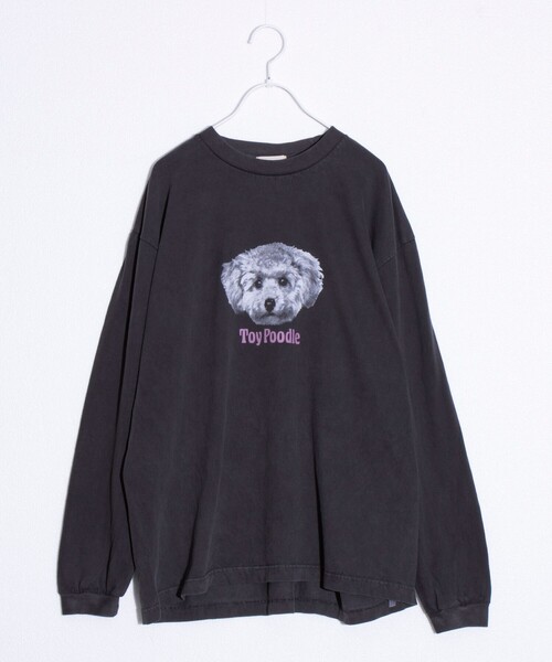 GLOSTER（グロスター）の「【GLOSTER/グロスター】DOG&CAT 犬猫プリント ピグメント プリントロンT 長袖Tシャツ（Tシャツ/カットソー・メンズ・ブラック系その他/ブラック系その他3/ブラック系その他5/その他/ブラック系その他2/ブラック系その他4/ブラック系その他6/ブラック系その他7・S/M/L）」の12枚目の写真