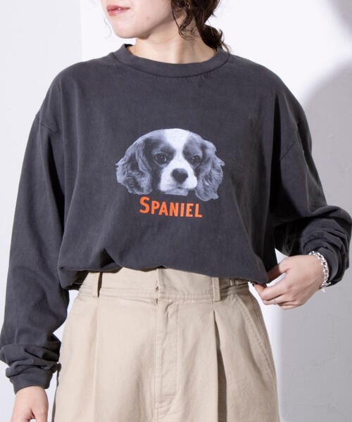 GLOSTER（グロスター）の「【GLOSTER/グロスター】DOG&CAT 犬猫プリント ピグメント プリントロンT 長袖Tシャツ（Tシャツ/カットソー・メンズ・ブラック系その他/ブラック系その他3/ブラック系その他5/その他/ブラック系その他2/ブラック系その他4/ブラック系その他6/ブラック系その他7・S/M/L）」の20枚目の写真