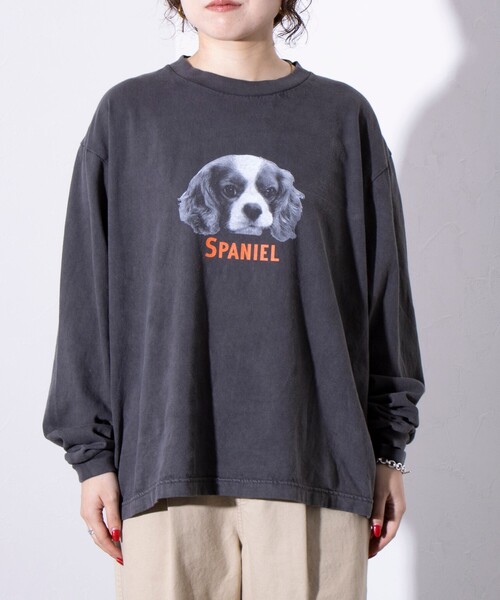 GLOSTER（グロスター）の「【GLOSTER/グロスター】DOG&CAT 犬猫プリント ピグメント プリントロンT 長袖Tシャツ（Tシャツ/カットソー・メンズ・ブラック系その他/ブラック系その他3/ブラック系その他5/その他/ブラック系その他2/ブラック系その他4/ブラック系その他6/ブラック系その他7・S/M/L）」の21枚目の写真