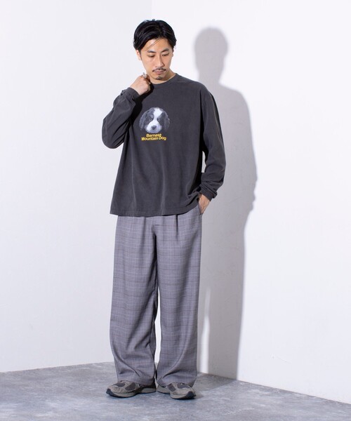 GLOSTER（グロスター）の「【GLOSTER/グロスター】DOG&CAT 犬猫プリント ピグメント プリントロンT 長袖Tシャツ（Tシャツ/カットソー・メンズ・ブラック系その他/ブラック系その他3/ブラック系その他5/その他/ブラック系その他2/ブラック系その他4/ブラック系その他6/ブラック系その他7・S/M/L）」の22枚目の写真