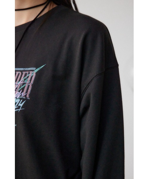 AZUL by moussy（アズールバイマウジー）の「ビンテージプリントウラケプルオーバー（スウェット・レディース・ブルー系その他/ピンク系その他・FREE）」の11枚目の写真