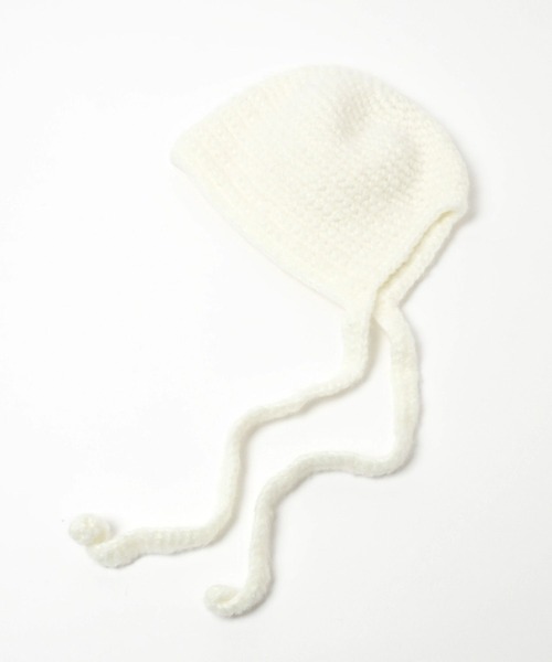 Heather(ヘザー)の「バラクラバニットキャップ 234793(ニットキャップ/ビーニー・レディース・オフホワイト/グレー・ONE SIZE)」の5枚目の写真