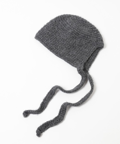 Heather(ヘザー)の「バラクラバニットキャップ 234793(ニットキャップ/ビーニー・レディース・オフホワイト/グレー・ONE SIZE)」の6枚目の写真
