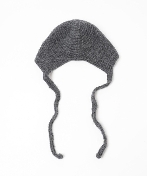 Heather(ヘザー)の「バラクラバニットキャップ 234793(ニットキャップ/ビーニー・レディース・オフホワイト/グレー・ONE SIZE)」の8枚目の写真