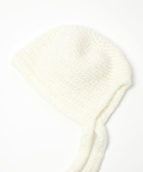 Heather(ヘザー)の「バラクラバニットキャップ 234793(ニットキャップ/ビーニー・レディース・オフホワイト/グレー・ONE SIZE)」の9枚目の写真