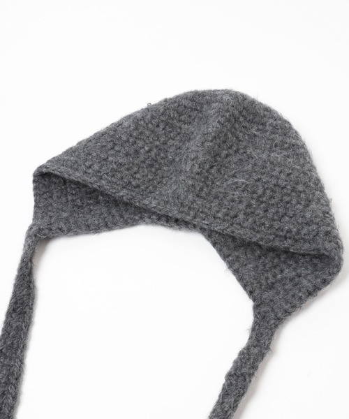 Heather(ヘザー)の「バラクラバニットキャップ 234793(ニットキャップ/ビーニー・レディース・オフホワイト/グレー・ONE SIZE)」の11枚目の写真