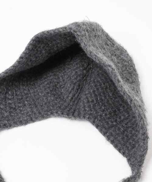 Heather(ヘザー)の「バラクラバニットキャップ 234793(ニットキャップ/ビーニー・レディース・オフホワイト/グレー・ONE SIZE)」の12枚目の写真
