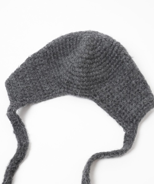 Heather(ヘザー)の「バラクラバニットキャップ 234793(ニットキャップ/ビーニー・レディース・オフホワイト/グレー・ONE SIZE)」の13枚目の写真