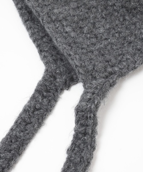 Heather(ヘザー)の「バラクラバニットキャップ 234793(ニットキャップ/ビーニー・レディース・オフホワイト/グレー・ONE SIZE)」の14枚目の写真