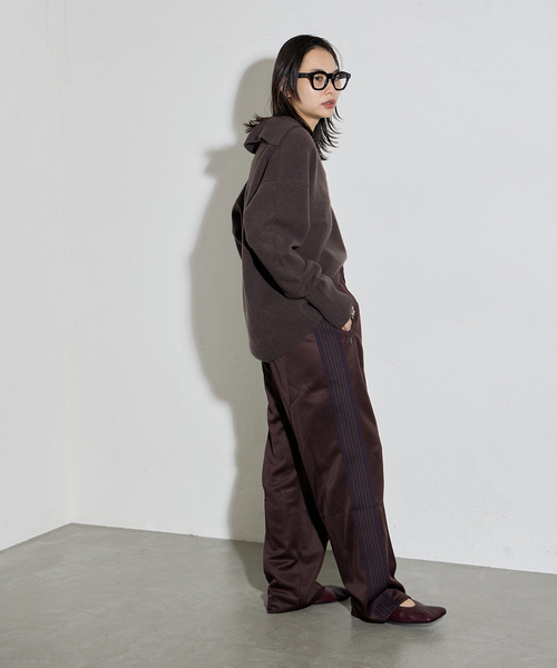 PU273 ストレート　XS ブラック　ブラウン　ニードルス　ニードルズ ニードルズ NEEDLES トラック パンツ ジャージ ストレート 24AW
