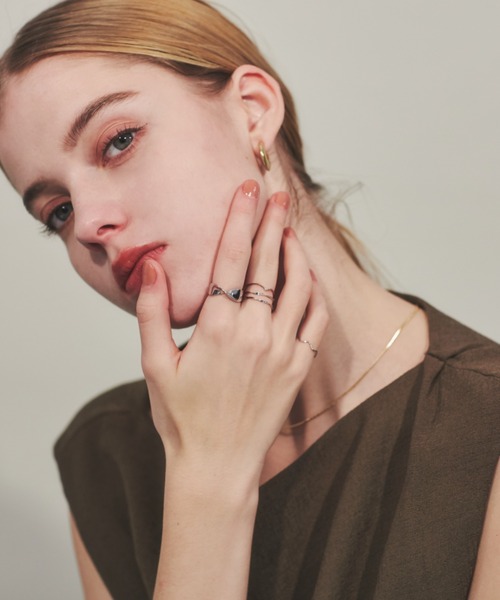 ciite'(シーテ)の「ねじれリング 5セット / five ring set(リング・レディース・ゴールド/シルバー・FREE)」の13枚目の写真