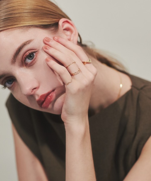 ciite'(シーテ)の「ねじれリング 5セット / five ring set(リング・レディース・ゴールド/シルバー・FREE)」の10枚目の写真