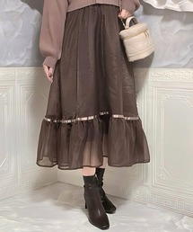 INTER FACTORY（インターファクトリー）の「coco - オーガンジースカート made in INTER FACTORY（スカート）」