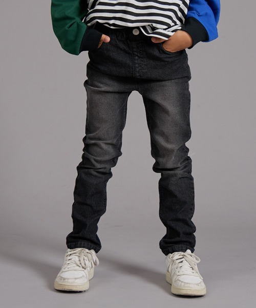 PAIRMANON STREET（ペアマノンストリート）の「【PAIRMANON STREET】スキニー デニム パンツ（デニムパンツ・キッズ・ブラック/ブルー/インディゴブルー・90/120/150/160/100/110/130/140）」の2枚目の写真