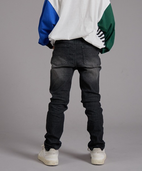 PAIRMANON STREET（ペアマノンストリート）の「【PAIRMANON STREET】スキニー デニム パンツ（デニムパンツ・キッズ・ブラック/ブルー/インディゴブルー・90/120/150/160/100/110/130/140）」の7枚目の写真