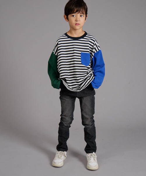 PAIRMANON STREET（ペアマノンストリート）の「【PAIRMANON STREET】スキニー デニム パンツ（デニムパンツ・キッズ・ブラック/ブルー/インディゴブルー・90/120/150/160/100/110/130/140）」の8枚目の写真