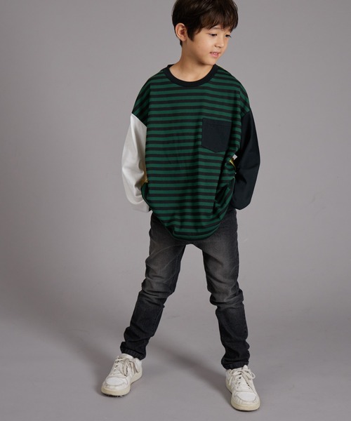 PAIRMANON STREET（ペアマノンストリート）の「【PAIRMANON STREET】スキニー デニム パンツ（デニムパンツ・キッズ・ブラック/ブルー/インディゴブルー・90/120/150/160/100/110/130/140）」の9枚目の写真