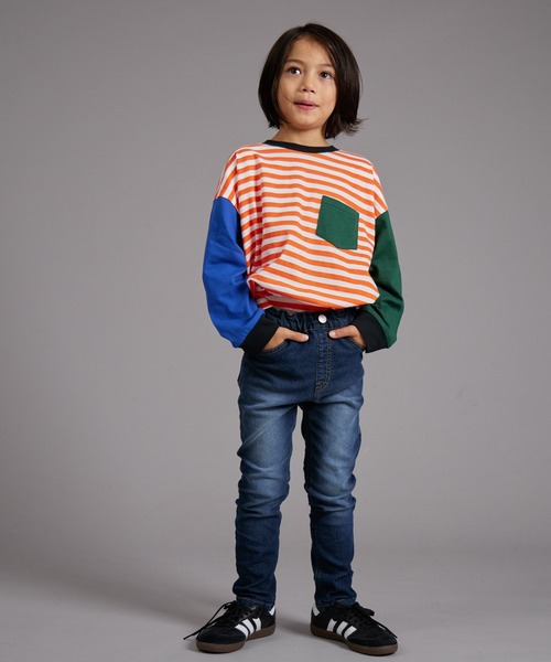 PAIRMANON STREET（ペアマノンストリート）の「【PAIRMANON STREET】スキニー デニム パンツ（デニムパンツ・キッズ・ブラック/ブルー/インディゴブルー・90/120/150/160/100/110/130/140）」の12枚目の写真