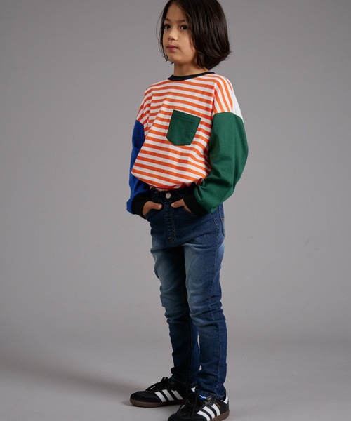 PAIRMANON STREET（ペアマノンストリート）の「【PAIRMANON STREET】スキニー デニム パンツ（デニムパンツ・キッズ・ブラック/ブルー/インディゴブルー・90/120/150/160/100/110/130/140）」の13枚目の写真