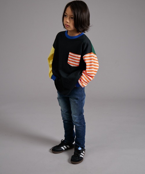 PAIRMANON STREET（ペアマノンストリート）の「【PAIRMANON STREET】スキニー デニム パンツ（デニムパンツ・キッズ・ブラック/ブルー/インディゴブルー・90/120/150/160/100/110/130/140）」の16枚目の写真