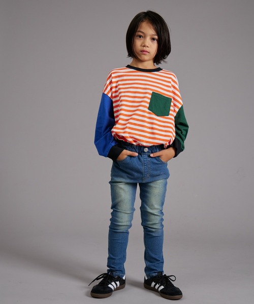 PAIRMANON STREET（ペアマノンストリート）の「【PAIRMANON STREET】スキニー デニム パンツ（デニムパンツ・キッズ・ブラック/ブルー/インディゴブルー・90/120/150/160/100/110/130/140）」の19枚目の写真