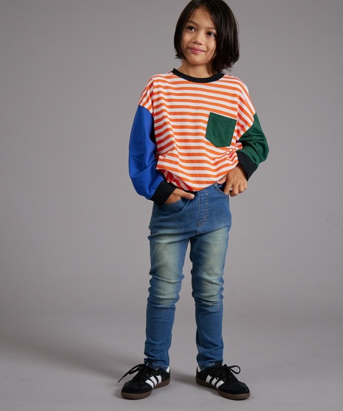 PAIRMANON STREET（ペアマノンストリート）の「【PAIRMANON STREET】スキニー デニム パンツ（デニムパンツ・キッズ・ブラック/ブルー/インディゴブルー・90/120/150/160/100/110/130/140）」の20枚目の写真