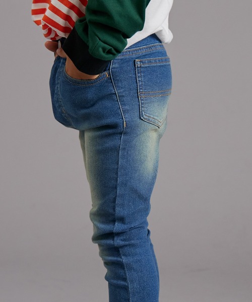 PAIRMANON STREET（ペアマノンストリート）の「【PAIRMANON STREET】スキニー デニム パンツ（デニムパンツ・キッズ・ブラック/ブルー/インディゴブルー・90/120/150/160/100/110/130/140）」の21枚目の写真