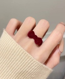 ammy.(エイミードット)の【 ammy. / エイミードット 】  ベルベット リボン リング/サイズ調整可能(リング)