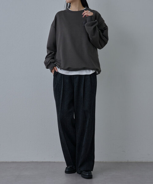 COLONY 2139(コロニートゥーワンスリーナイン)の「シグネチャー刺繍スウェットプルオーバー(Tシャツ/カットソー・メンズ・チャコールグレー/ブラック・LARGE/MEDIUM)」の14枚目の写真