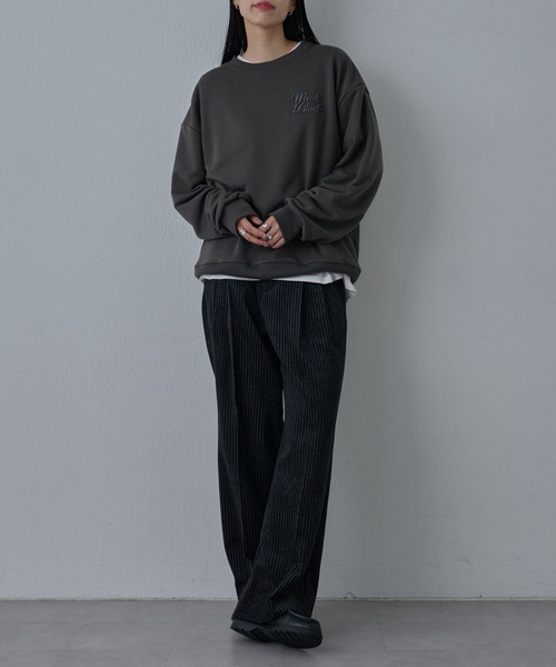 COLONY 2139(コロニートゥーワンスリーナイン)の「シグネチャー刺繍スウェットプルオーバー(Tシャツ/カットソー・メンズ・チャコールグレー/ブラック・LARGE/MEDIUM)」の22枚目の写真