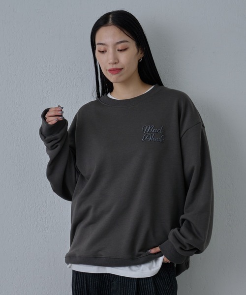 COLONY 2139(コロニートゥーワンスリーナイン)の「シグネチャー刺繍スウェットプルオーバー(Tシャツ/カットソー・メンズ・チャコールグレー/ブラック・LARGE/MEDIUM)」の3枚目の写真