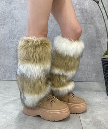 WEGO | WEGO/柄ファーレッグカバー(レッグウォーマー)