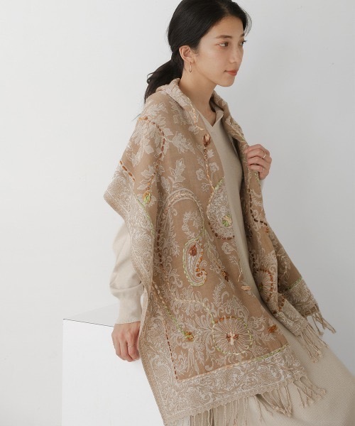 セール】インド刺繍ストール（ストール/ショール）｜Bou Jeloud