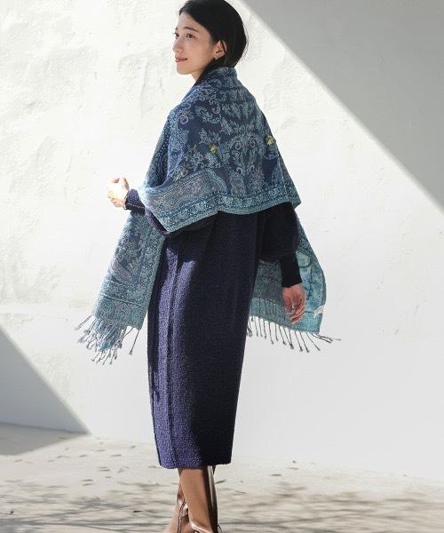 ブラック刺繍ストール・ショール セール】インド刺繍ストール（ストール/ショール）｜Bou Jeloud