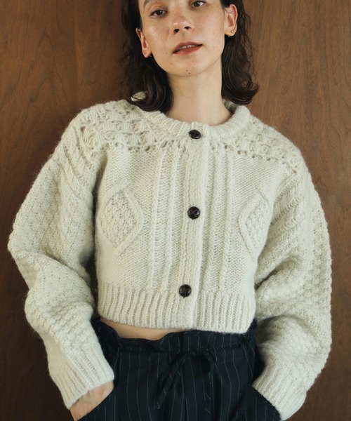 新品未使用【anuke（アンヌーク）】Cable Knit Cardigan anuke 予約商品/anuke アンヌーク Cable Knit Cardigan 62520507