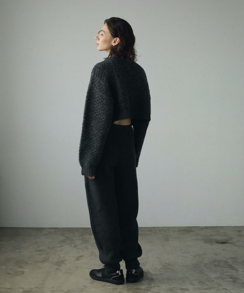 anuke Cable Knit Bustier チャコールグレー 新品・タグ付き】anuke