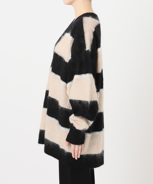 AP STUDIO（エーピーストゥディオ）の「【STAND STUDIO/スタンドスタジオ】シャギーボーダープルオーバー（ニット/セーター・レディース・ベージュ・FREE）」の8枚目の写真