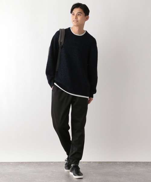 GLOBAL WORK Smile Seed Store（グローバルワーク スマイルシードストア）の「ウォームタッチイージーパンツ/147059（その他パンツ・メンズ・ブラック/杢グレー/チャコール・LARGE/X-LARGE/SMALL/MEDIUM）」の4枚目の写真