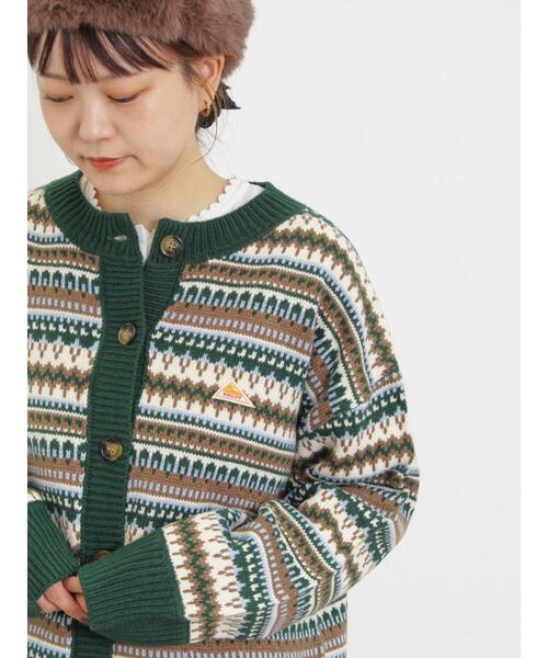 KELTY(ケルティ)の「【KELTY×Samansa Mos2】ジャカードニットカーデ(カーディガン/ボレロ・レディース・グリーン/ベージュ/ブラック・F)」の5枚目の写真