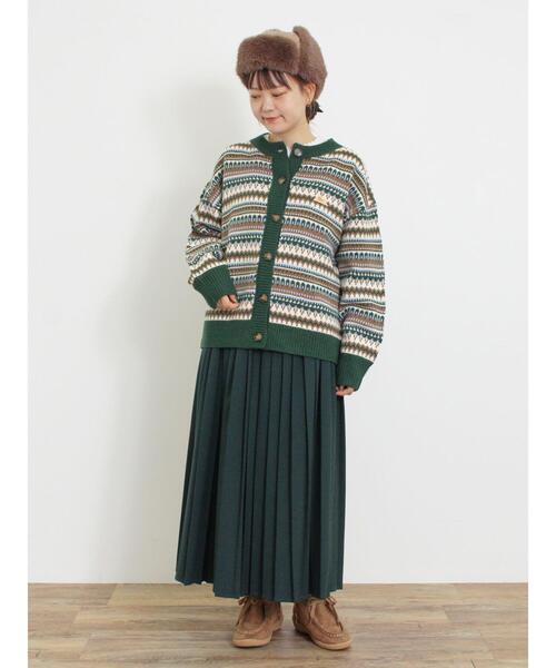 KELTY(ケルティ)の「【KELTY×Samansa Mos2】ジャカードニットカーデ(カーディガン/ボレロ・レディース・グリーン/ベージュ/ブラック・F)」の10枚目の写真