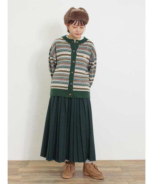 KELTY(ケルティ)の「【KELTY×Samansa Mos2】ジャカードニットカーデ(カーディガン/ボレロ・レディース・グリーン/ベージュ/ブラック・F)」の11枚目の写真