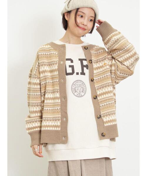 KELTY(ケルティ)の「【KELTY×Samansa Mos2】ジャカードニットカーデ(カーディガン/ボレロ・レディース・グリーン/ベージュ/ブラック・F)」の13枚目の写真