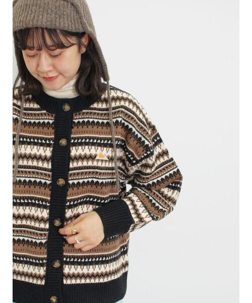 KELTY(ケルティ)の「【KELTY×Samansa Mos2】ジャカードニットカーデ(カーディガン/ボレロ・レディース・グリーン/ベージュ/ブラック・F)」の22枚目の写真