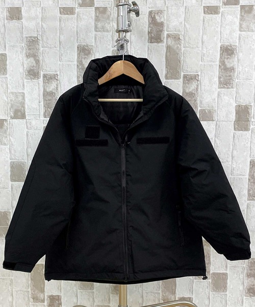 TopIsm（トップイズム）の「撥水 防風 ストレッチ LEBEL7タイプ タスラン ファイバー中綿ジャケット（ミリタリージャケット・メンズ・ブラック/チャコールグレー/ブルー・L/XL/M）」の4枚目の写真