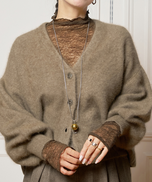 IENA LA BOUCLE シュリンクレースカットソー（Tシャツ