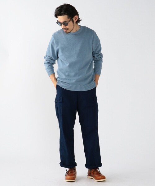 インディゴ リップストップ ミリタリー 6ポケット パンツ（カーゴ