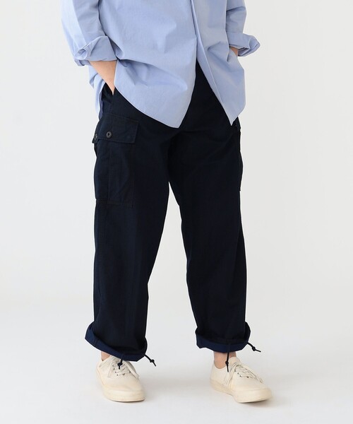 インディゴ リップストップ ミリタリー 6ポケット パンツ（カーゴ