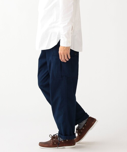 BEAMS+ インディゴ リップストップ 6ポケット ミリタリー トラウザーズ BEAMS MEN｜BEAMS PLUS｜インディゴ リップストップ 6ポケット
