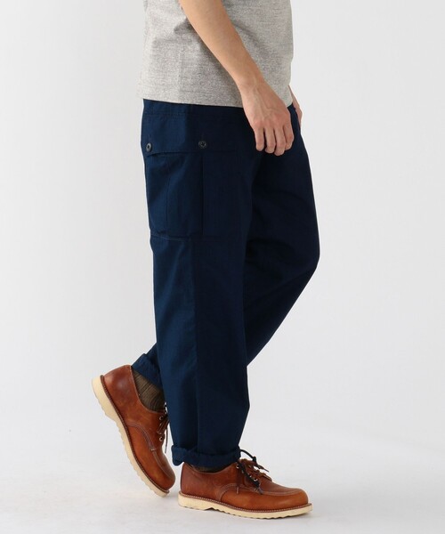 BEAMS+ インディゴ リップストップ 6ポケット ミリタリー トラウザーズ インディゴ リップストップ ミリタリー 6ポケット パンツ